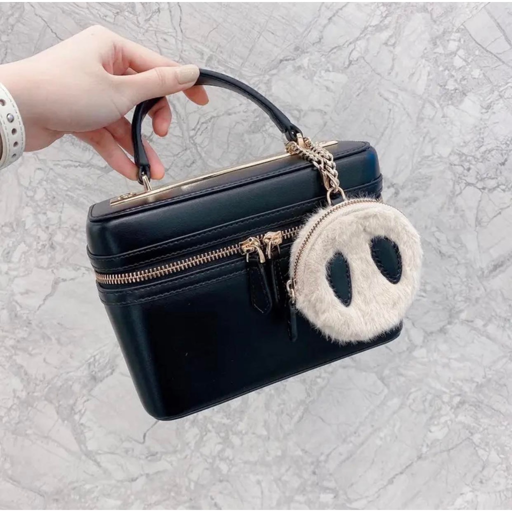 Túi Cốp Nữ Mũi Heo Có Quai Xách Và Dây Da Đeo Chéo