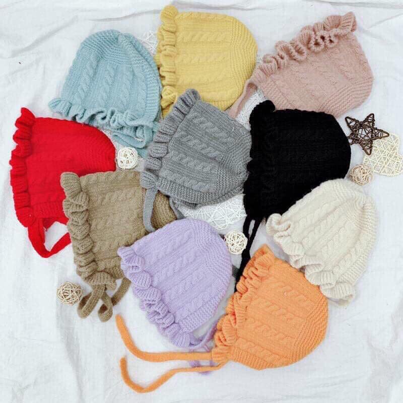 Mũ len bèo thời trang Hàn cho bé
