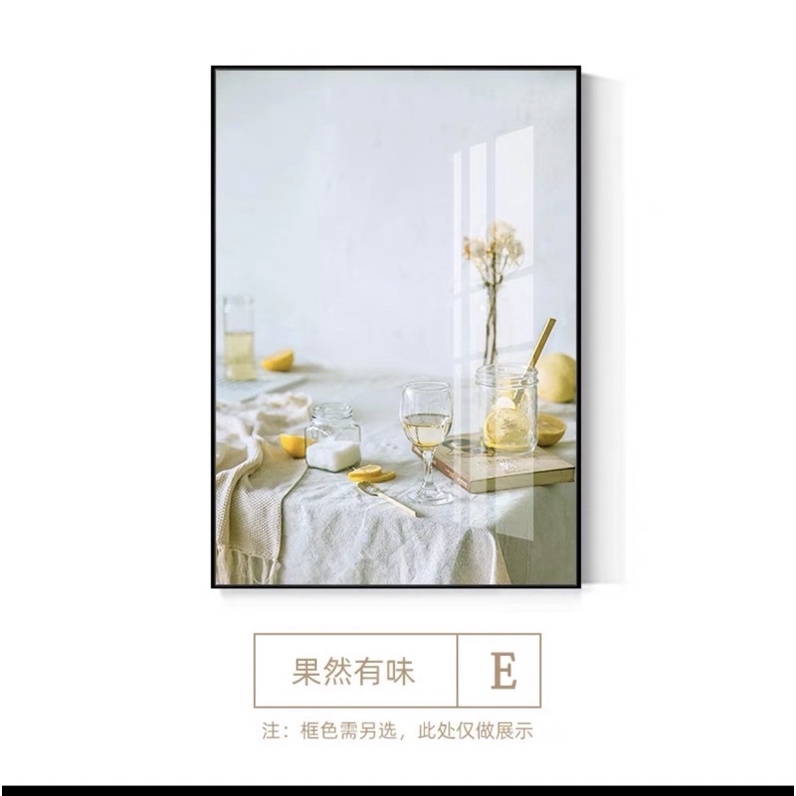 Tranh TReo Phòng Ăn/ Ngủ/ Bàn Trang Điểm tráng gương decor Nhà hàng /Quán bánh ngọt/ Phòng trà hoạ tiết bánh ngọt