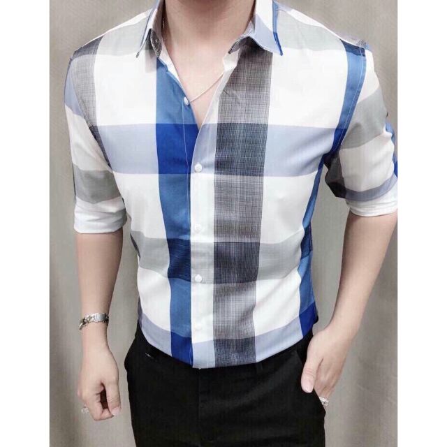 Áo sơ mi nam dài tay sọc caro đẹp vải mềm mịn tigershop Tgs002 | BigBuy360 - bigbuy360.vn