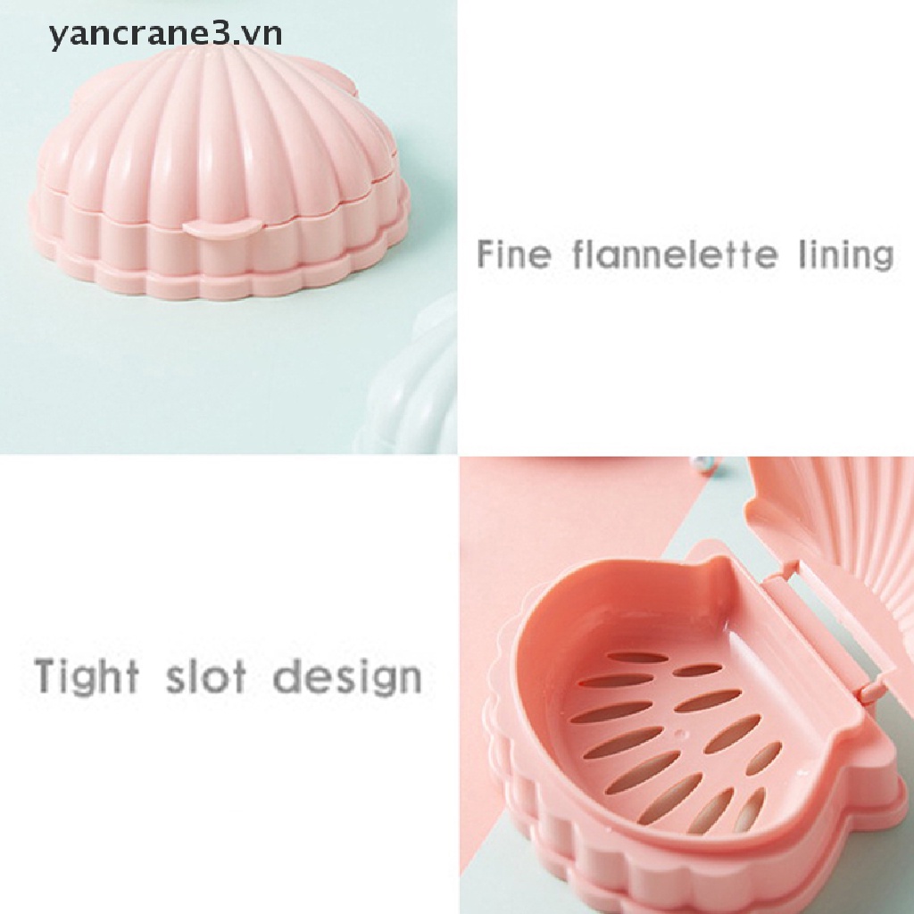 1 hộp đựng xà phòng hình vỏ sò thiết kế nhỏ gọn tiện dụng cho nhà tắm {yancrane3.vn}