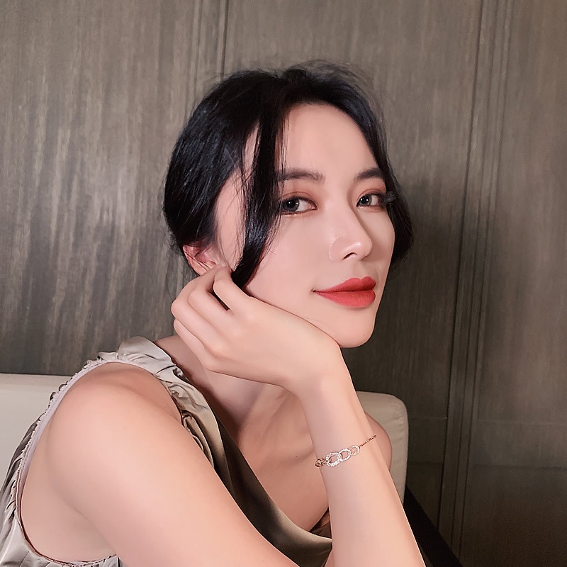 Vòng Đeo Tay Kim Loại Sáng Bóng Thời Trang Cho Nữ