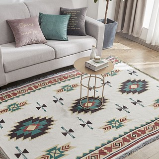 Thảm sofa, thảm trải sàn phong cách hiện đại, họa tiết vintage chất liệu cao cấp