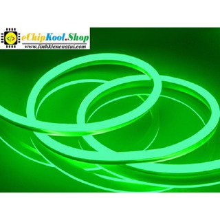 Đèn led ống - Led neon 12V - Màu Xanh lá 1 mét