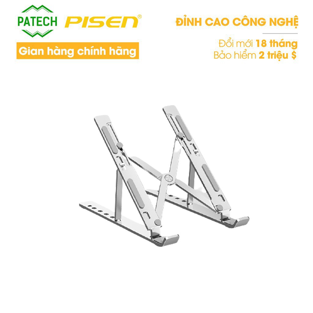 Giá đỡ PISEN V1 Alloy - ( LS-ZJ14) , cho Mac &amp; Laptop, Siliver - Hàng chính hãng