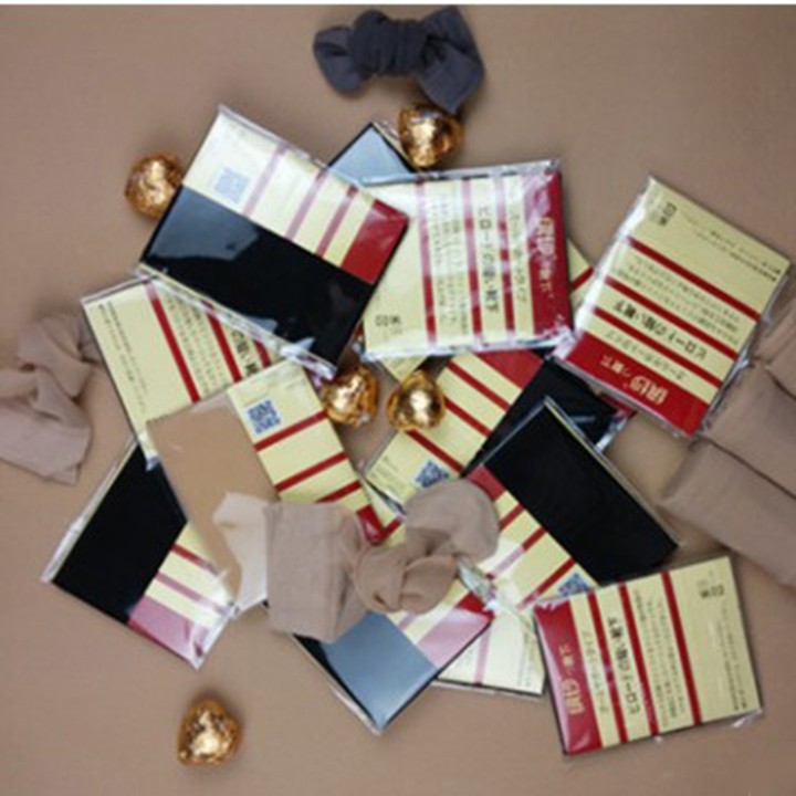 Tất da chân lụa cổ ngắn nữ Moji Nhật Bản siêu mỏng dai trong suốt chống trượt màu da nude đen  youngcityshop 30.000