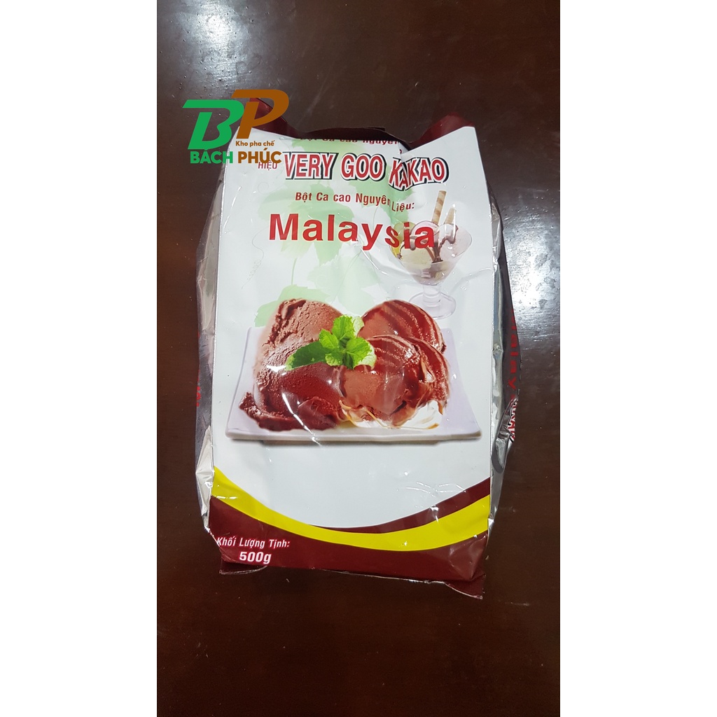 BỘT CACAO MALAYSIA 500G - NGUYÊN LIỆU PHA CHẾ - Bách hóa tổng hợp Bách Phúc