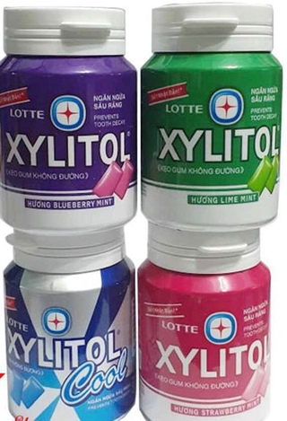 Kẹo gum không đường Lotte Xylitol hũ 58g