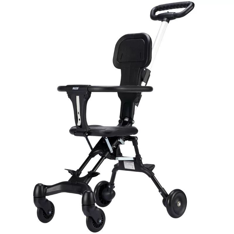 Xe đẩy cho bé, Xe đẩy gấp gọn kèm đệm, em bé đi du lịch siêu gọn nhẹ