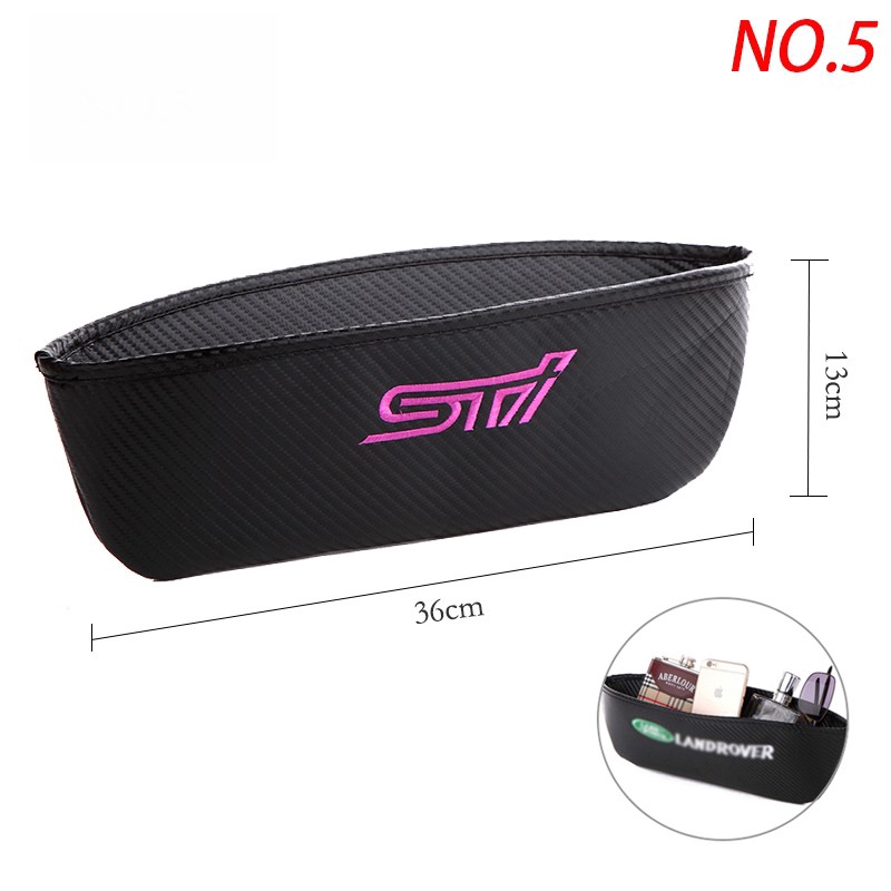 In stock Subaru STI Carbon Fiber Car Seat Neck Headrest Safety Belt Pad Cover Shoulder Pad Gap Leak-Proof Slit Plug Sun Visor CD Clip Catcher Box Car Steering Wheel Cover