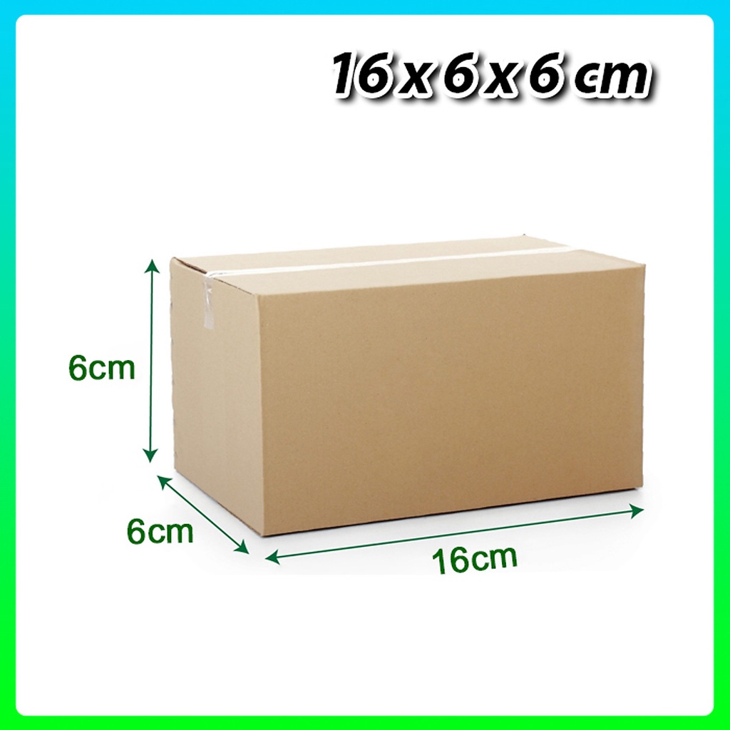 16x6x6 combo 10 hộp carton ship cod ( 600đ/hộp)