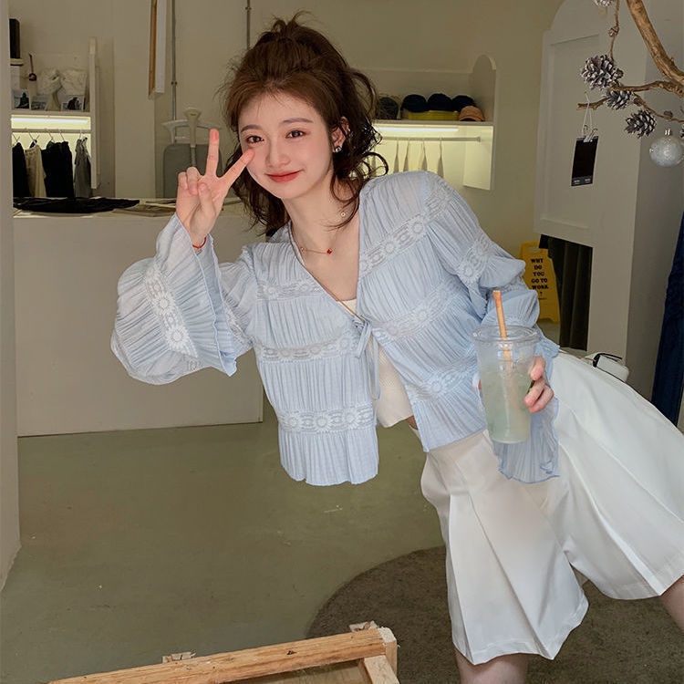 Áo cardigan Dệt Kim Mỏng Cổ Chữ V Thời Trang Hàn Quốc