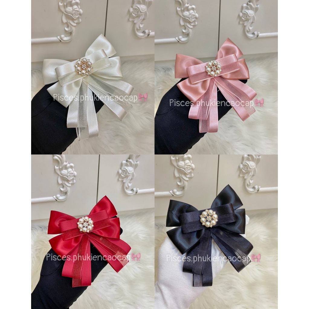 Nơ cài cổ áo vintage hàng thiêt kế độc lạ