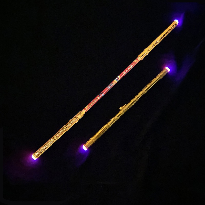 Đồ Chơi GẬY NHƯ Ý TÔN NGỘ KHÔNG Có Nút Bấm Led Phát Sáng Biến hóa kéo dài 110cm