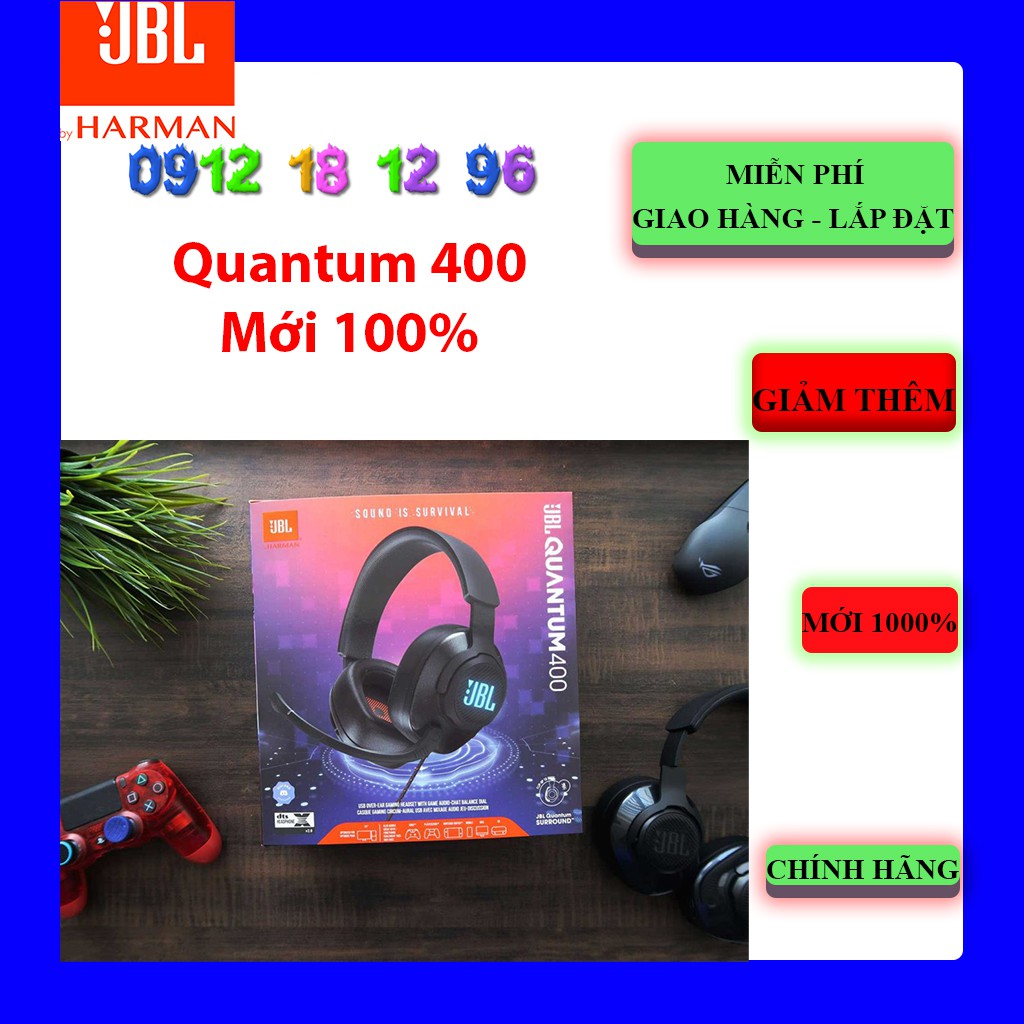 Tai nghe JBL QUANTUM 400 - Hàng Chính Hãng