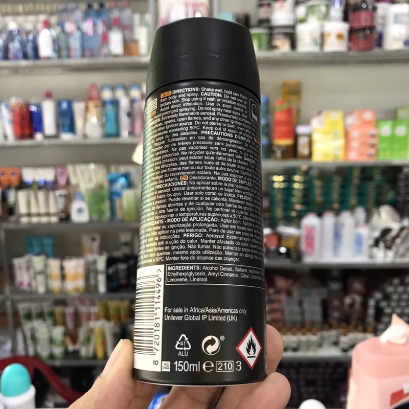 Xịt ngăn mùi toàn thân Axe Dark Temptation 150ml
