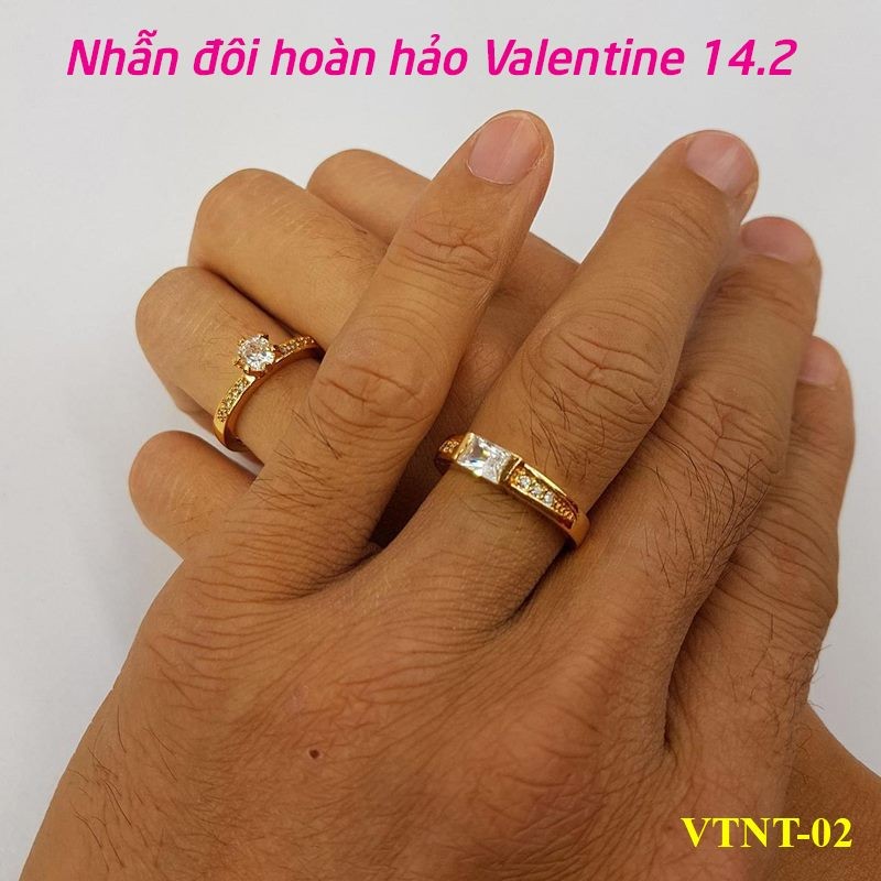 Cặp Nhẫn Đôi Ngày Lễ Tình Yêu VTNT02