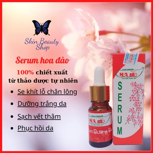 [Quà tặng khẩu trang] Serum Hoa Đào Thingroup giúp dưỡng da, sáng da, sản sinh collagen và chống lão hóa