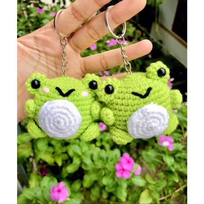 [Ảnh thật] Móc khoá len con ếch siêu cute, siêu dễ thương và đáng yêu luôn