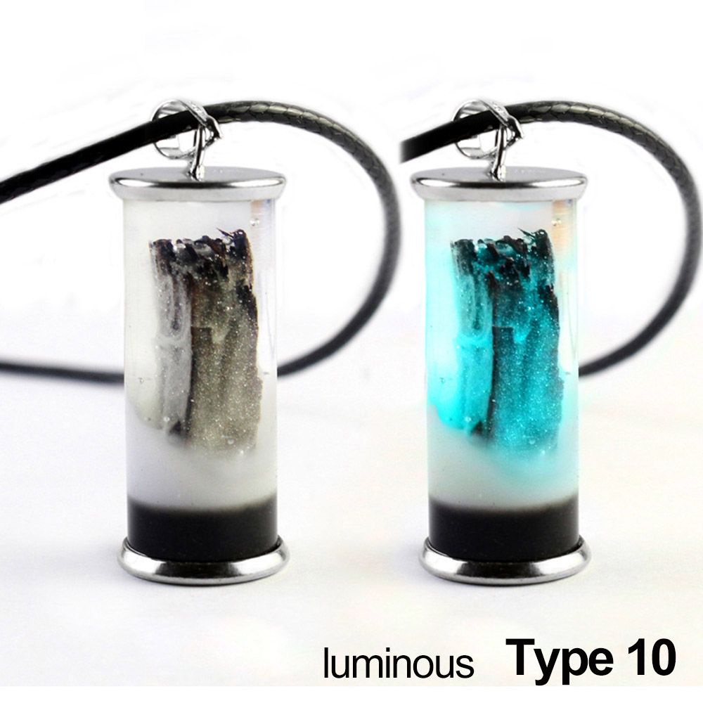 Vòng cổ mặt lọ điều ước thủy tinh trong suốt phát sáng độc đáo