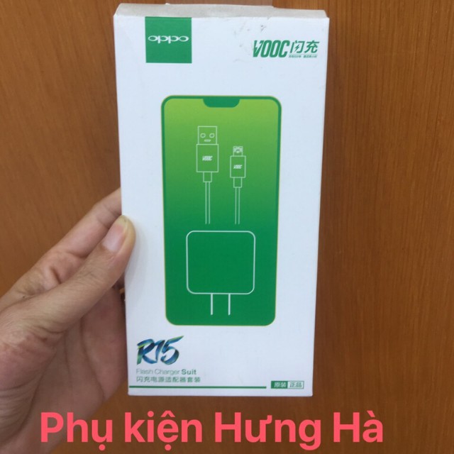 Bộ Sạc Nhanh VOOC 3.0 R15 OPPO F11/ F11 Pro - Cáp VOOC Micro-USB 7 PIN 1M - Hàng Chính Hãng