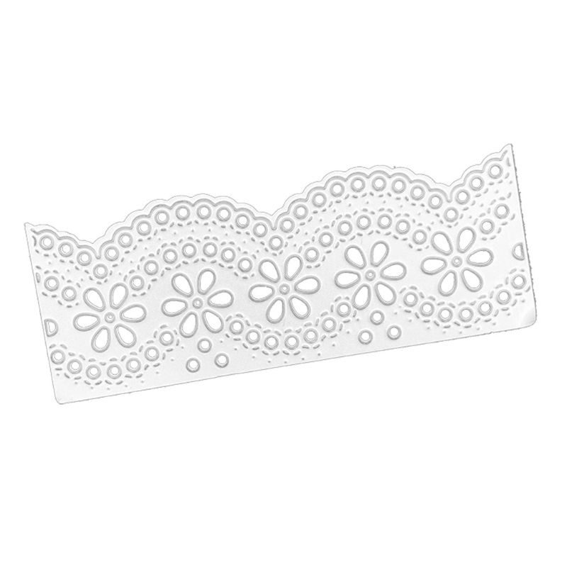 Khuôn Cắt Giấy Kim Loại Họa Tiết Ren Hoa Xinh Xắn