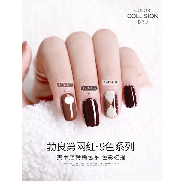 Sơn gel AS SET 9 chai mã ABD chuẩn dung tích 15ml