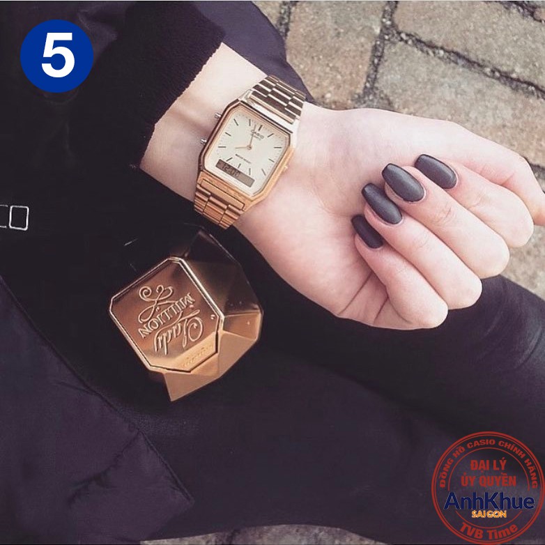 Đồng hồ unisex dây kim loại Casio Standard chính hãng Anh Khuê AQ-230 Series | BigBuy360 - bigbuy360.vn