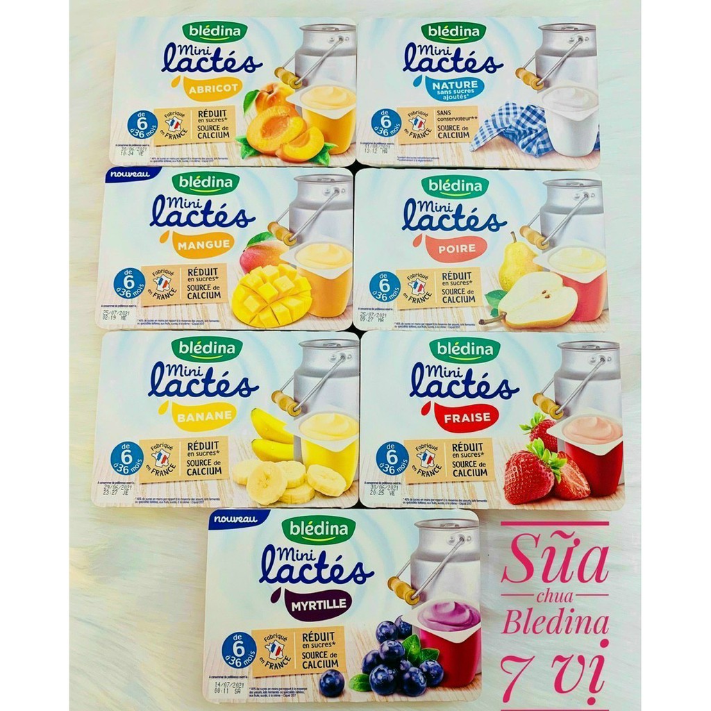 (lẻ 1 hủ) Sữa chua Bledina đủ vị cho bé từ 6M