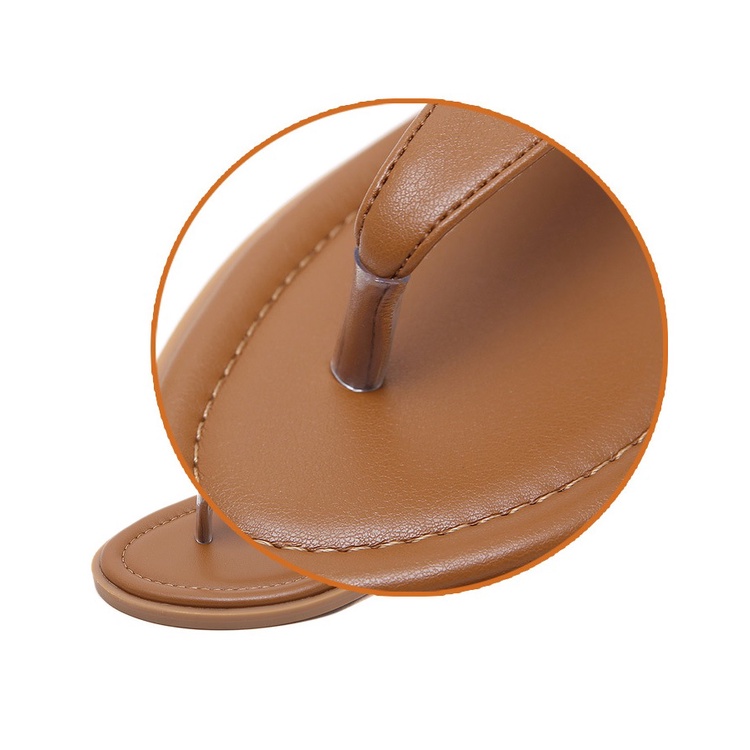 Sandal xỏ ngón Siketu da mềm, đế 1cm