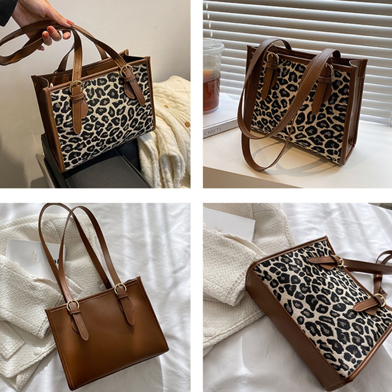 Túi Xách Da PU Cỡ Lớn In Họa Tiết Động Vật Phong Cách Cổ Điển Sang Trọng Dành Cho Nữ