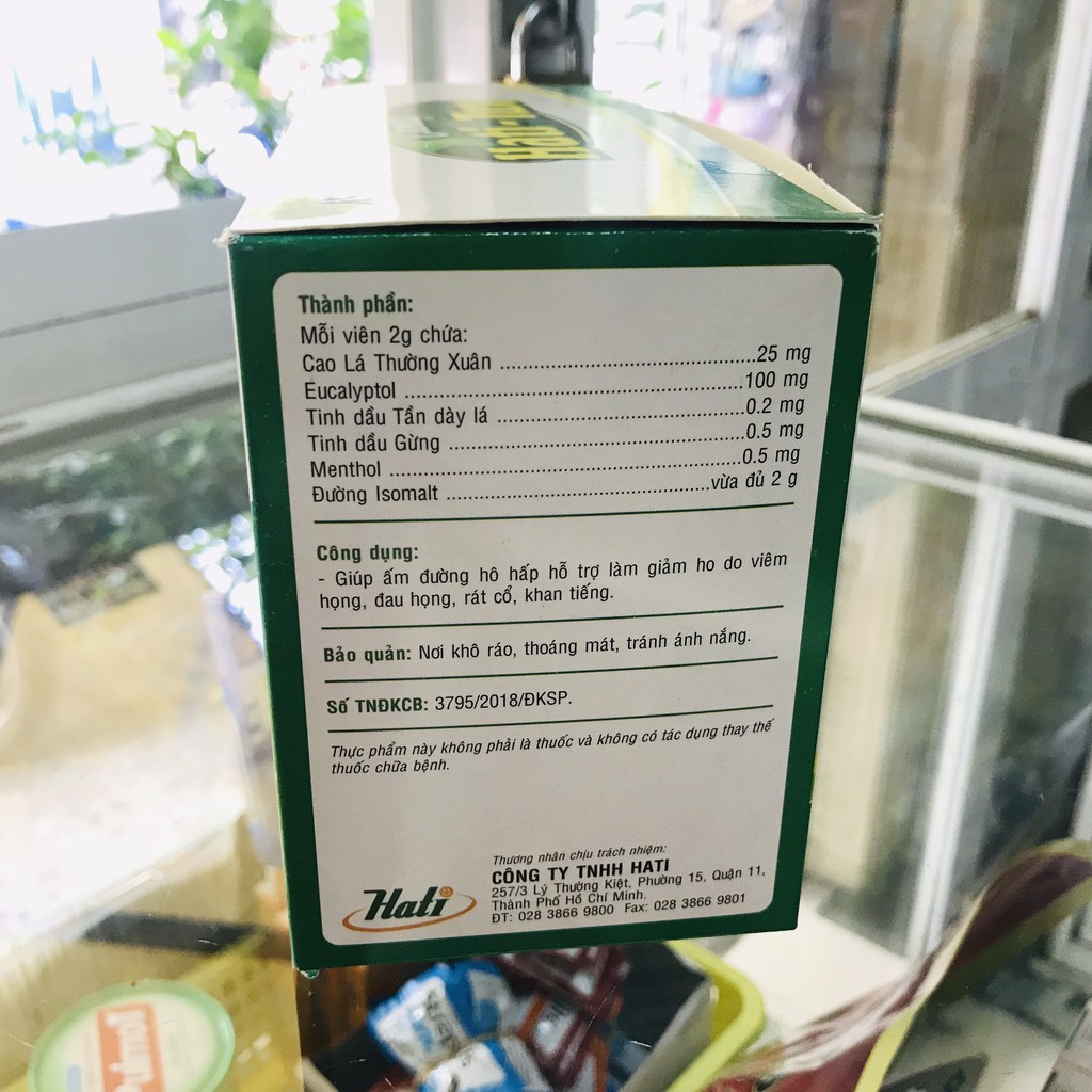 KẸO NGẬM HO HATI-TUX CANDY *Giảm ho ngay lập tức*