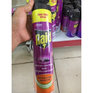 Xịt muỗi, côn trùng Raid chai 600ml