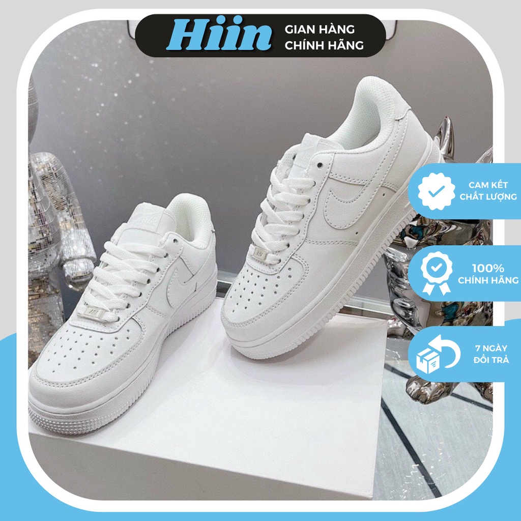Giày thể thao 𝐍𝐈𝐊𝐄_AF1 Trắng Full, Giày sneaker Force Trắng dễ phối đồ Full Box cho nam nữ
