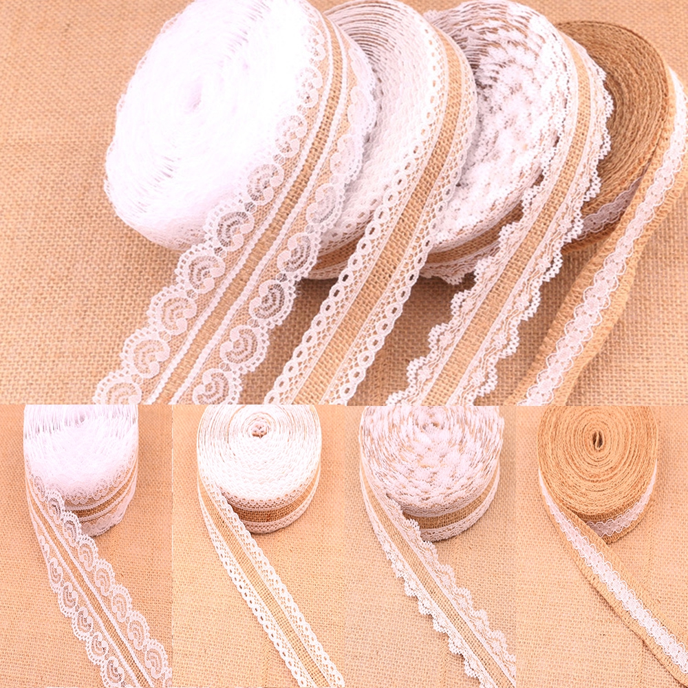 CONOPERY Cuộn vải bố dài 1m kiểu dáng cổ điển trang trí tiệc đẹp mắt