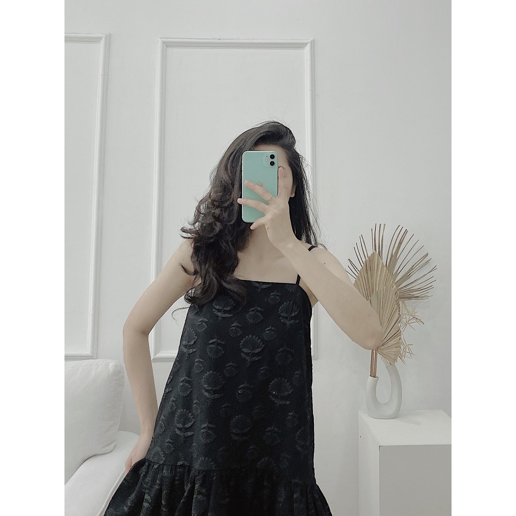 YU CHERRY | Đầm nữ vải in họa tiết mây nhỏ Pattern Cami Dress YD128