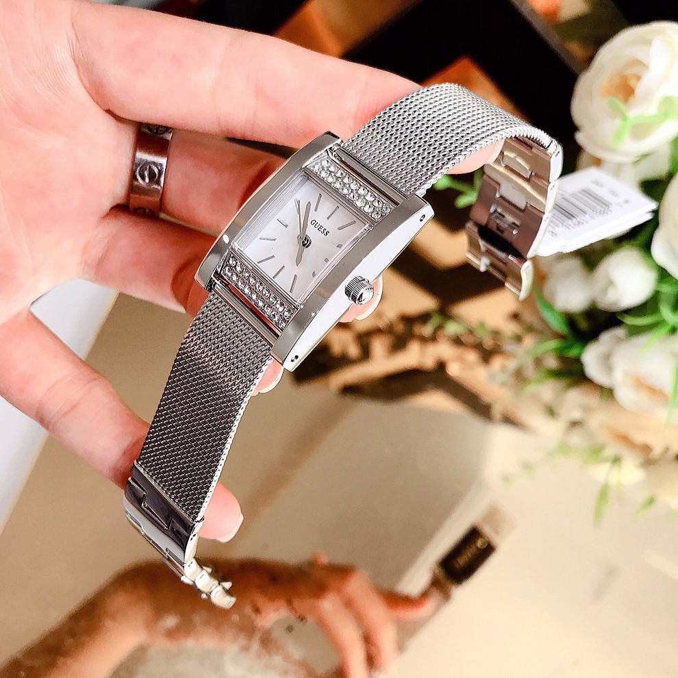 Đồng Hồ Nữ Guess Timeless Shine Crystal Mesh U0127L1