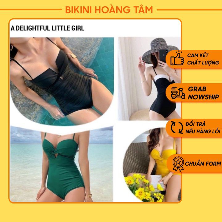 Bikini biển liền mảnh ❤️ Siêu hót ❤️ Bộ đồ bơi nữ kết hợp mút siêu nâng, sexy | BigBuy360 - bigbuy360.vn