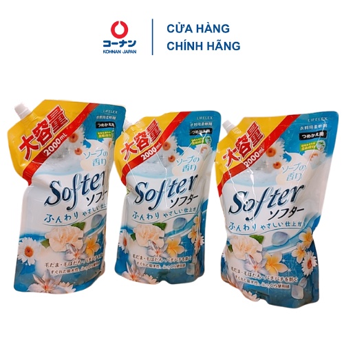 [Mã LIFECPMALL giảm 12% đơn 250K] Nước xả vải KOHNAN Softer KFJ15 túi 2L