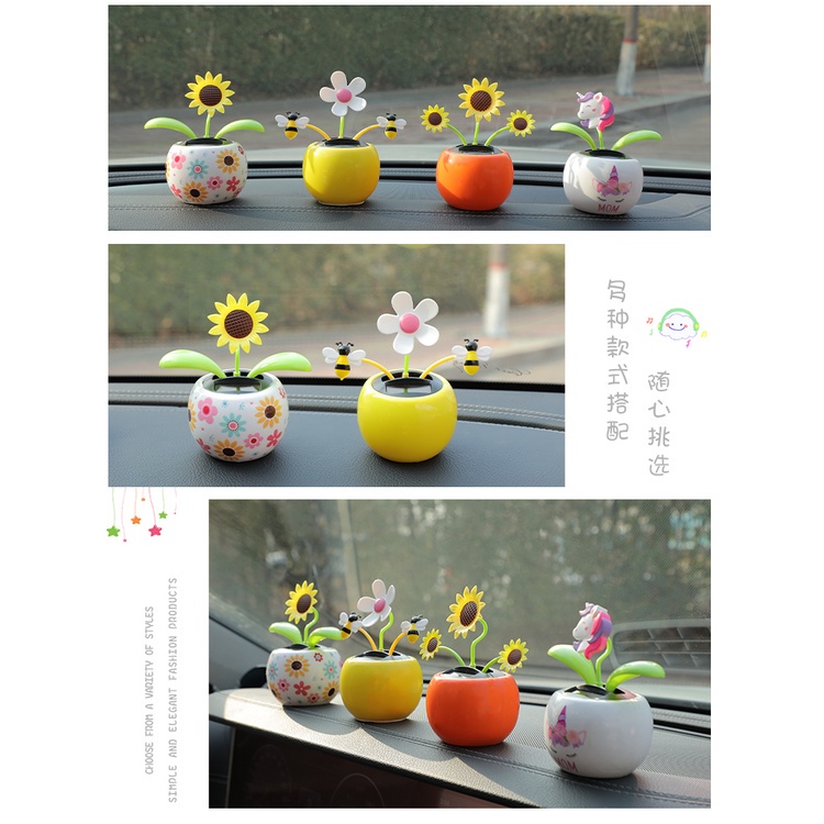 🤩[Head Shaking!] Hoa Hướng Dương Lắc Đầu Sáng Tạo Trang Trí Xe Hơi