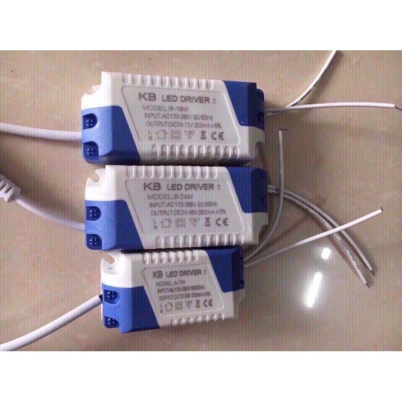 Tăng Phô nguồn Đèn Led Âm Trần,Led Nổi đầu tròn (3w-24w)