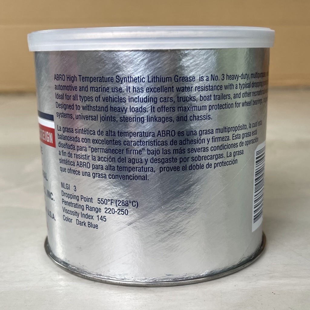 Mỡ bò Abro LG-990 Synthetic Lithium Grease 454g - Chịu nhiệt 288 độ C