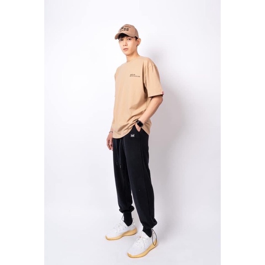 Quần thun JKSG 2 trong 1, quần ống rộng có thể rút dây lại thành quần Jogger, chất vải mềm mịn co giãn thoải mái