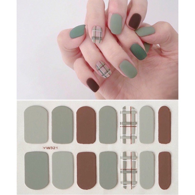 Set dán móng tay nails dán nghệ thuật nhiều màu - có ngay bộ móng đẹp trong 5 phút (Nail wraps / Nail stickers)