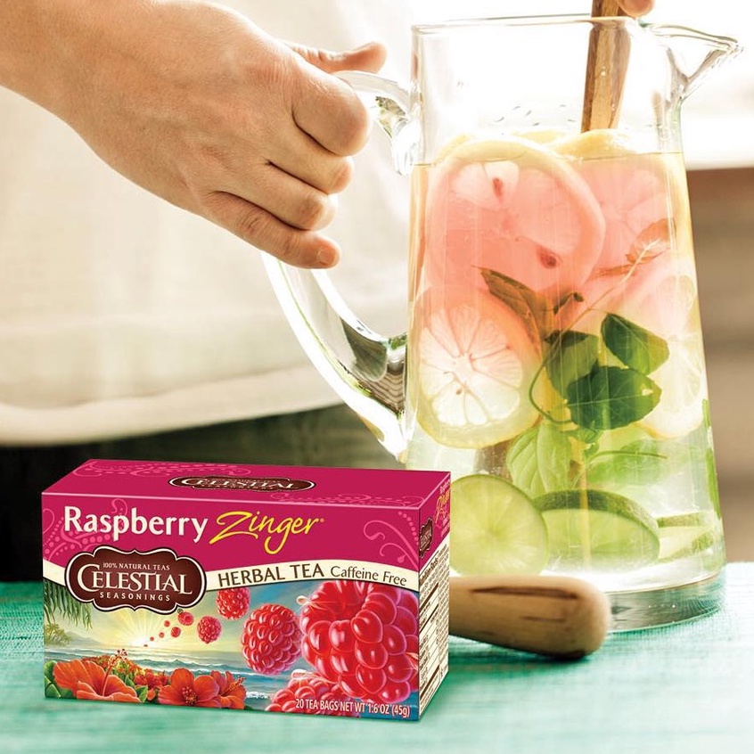 Trà thảo mộc trái cây và trà đen thơm ngon Celestial Seasonings