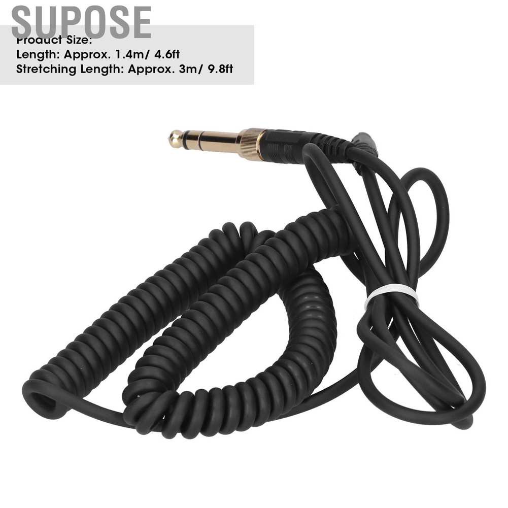 Supose Stretchable Spring Headphone Audio Cord Replacement for Audio‑Technica ATH‑M50X M40X