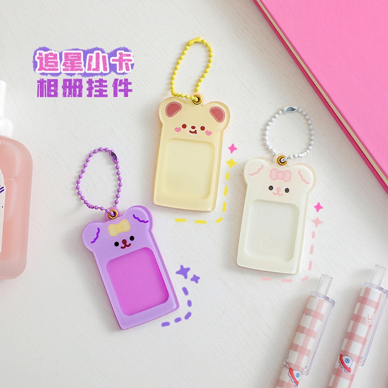 Móc Khóa Acrylic Hình Chú Gấu Hoạt Hình Đáng Yêu