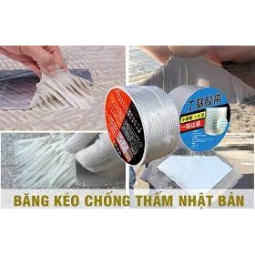 Băng Keo Chống Thấm Nhật Bản Siêu Dính 10P (cuộn) Màu Xám
