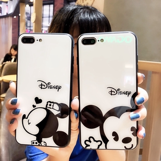 Ốp điện thoại mặt kính họa tiết Mickey cho OPPO A12 reno4 A9 A5 Reno5 A92 A73 A93 A15/31/83/39/57 F11Pro F9 F7 F1S F5