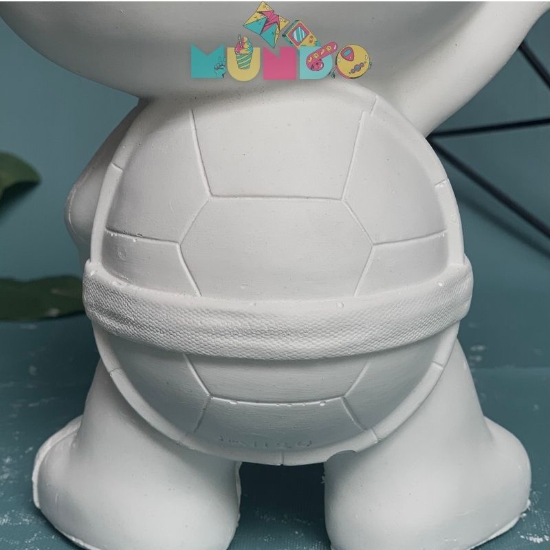 Tượng tô màu (có màu cọ) cao cấp NINJA RÙA SIZE XL, tượng thạch cao MUNDO